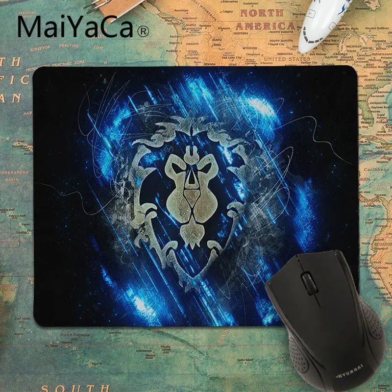 No LockEdge 20x25cm MaiYaCa Забавный коврик для мыши world of warcraft alliance orde комфортный игровой коврик для мыши Расширенный игровой коврик для мыши большой коврик для геймера - Цвет: No LockEdge 20x25cm