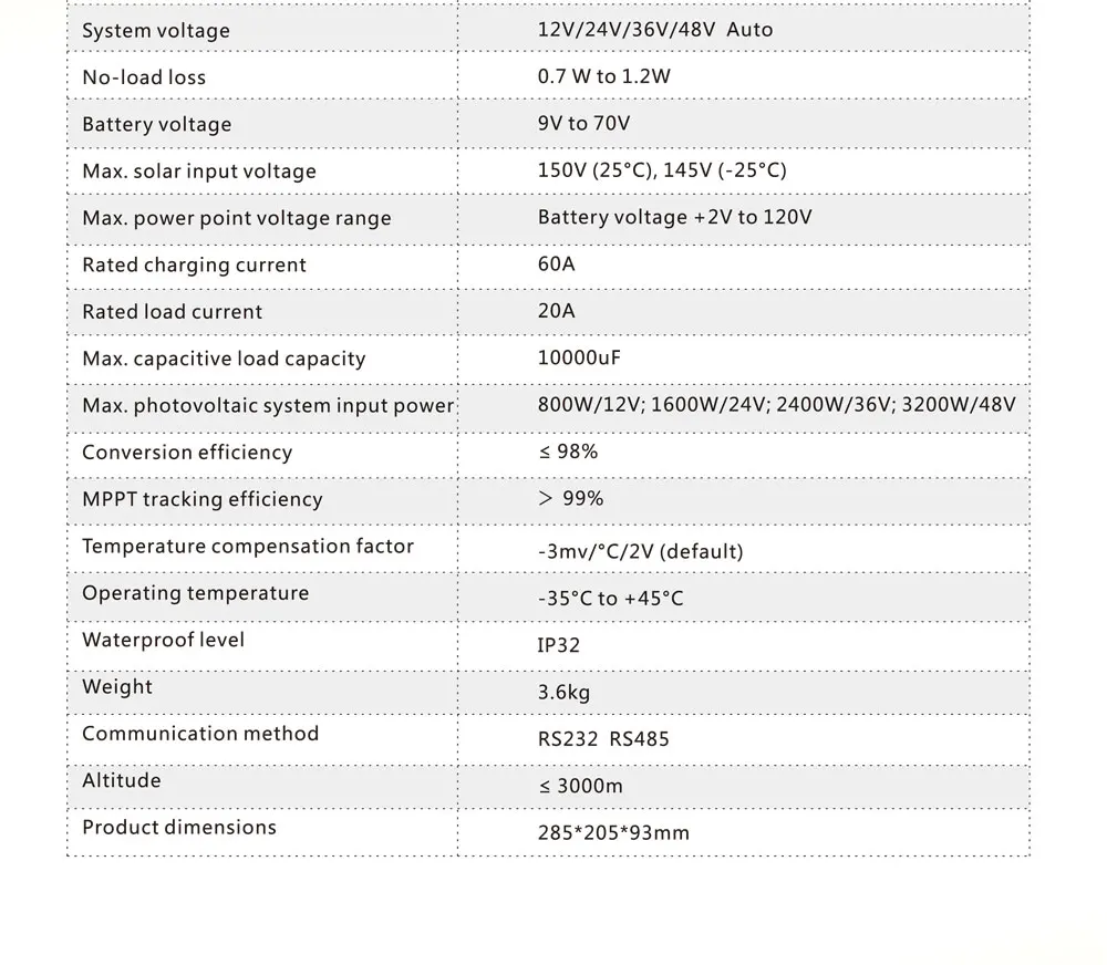 60A 12 В/24 В/36 В/48 в ЖК-дисплей MPPT солнечная зарядка r seale AGM гелевый Железный литий-ионный аккумулятор PWM солнечный контроллер заряда