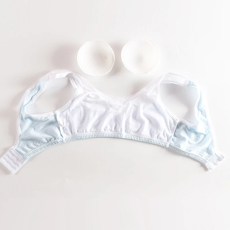 Летний бюстгальтер из хлопка для девочек-подростков Беспроводной тренировок с