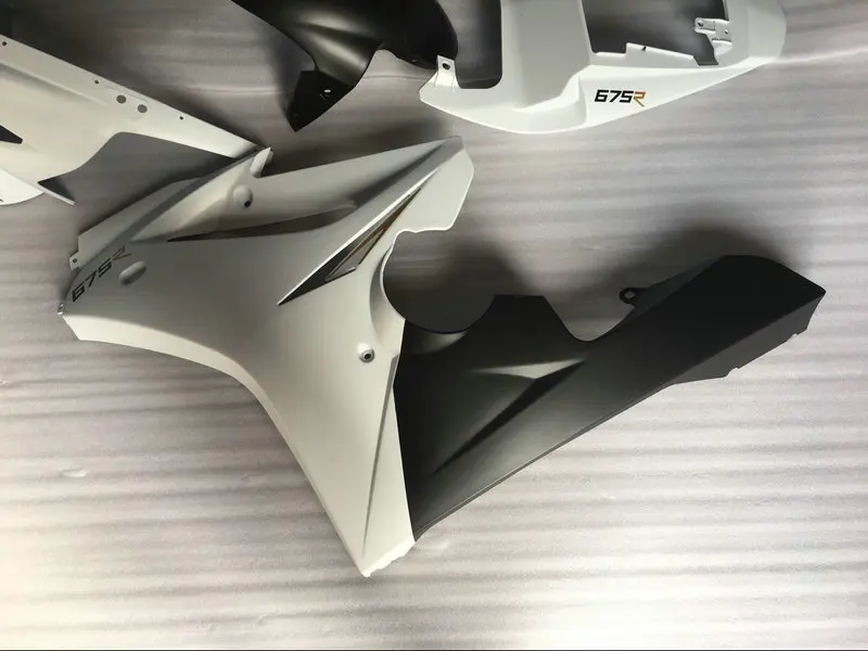 Набор обтекателей для литья под давлением Triumph Daytona675 06 07 08 daytona 675 2006 2007 2008 ABS белый