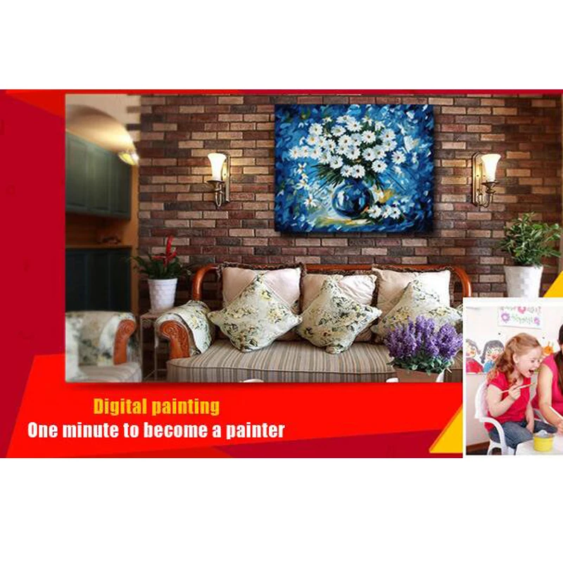 Frameless picture DIY new arrival diy digital oil painting abstract 40 50 paint by number kits Wooden balcony MS9763-VP | Дом и сад