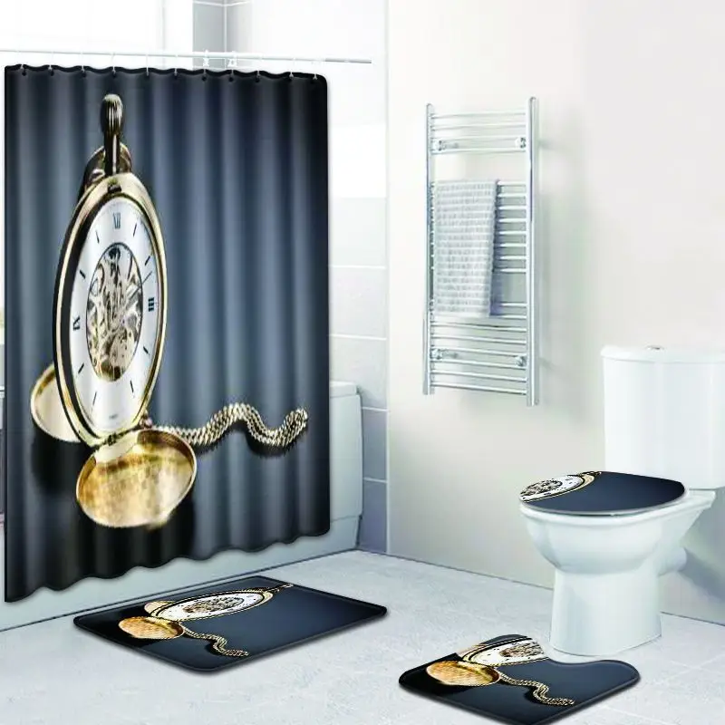 Креативный коврик для душа Zeegle с принтом ванной туалета занавеска в ванную