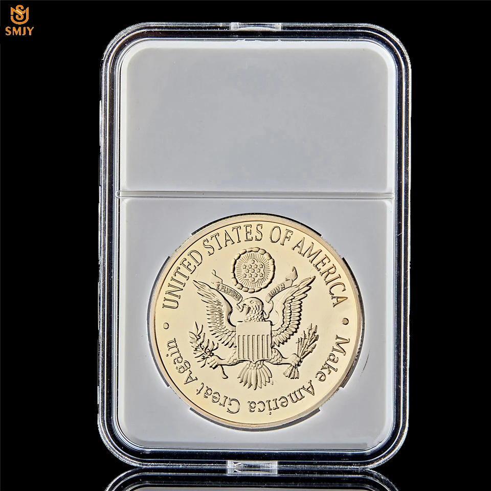 44 й президент США черный Обама Белый дом инаугурация Золотой/серебряный жетон