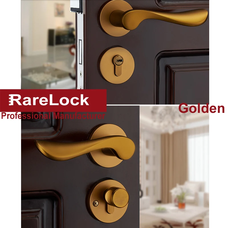 3 цвета современная ручка из цинкового сплава красивые замки для спальни ванной