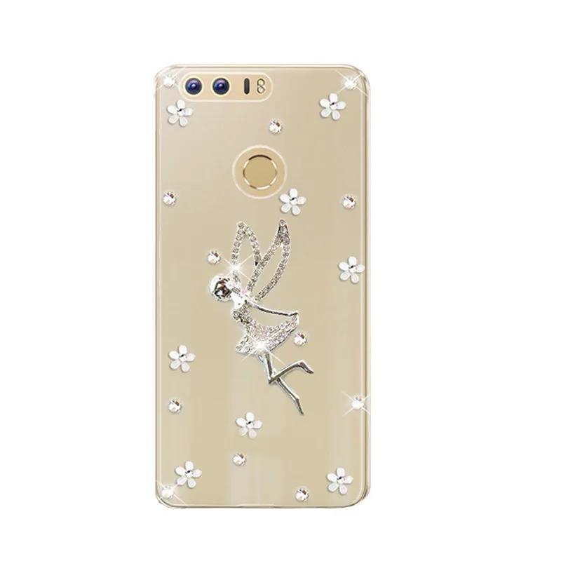 Чехол со стразами и кристаллами для huawei Honor 8 Pro 9 10 view 6X 5A 7A P8 P9 plus P10 lite mate pro NOVA 2 3