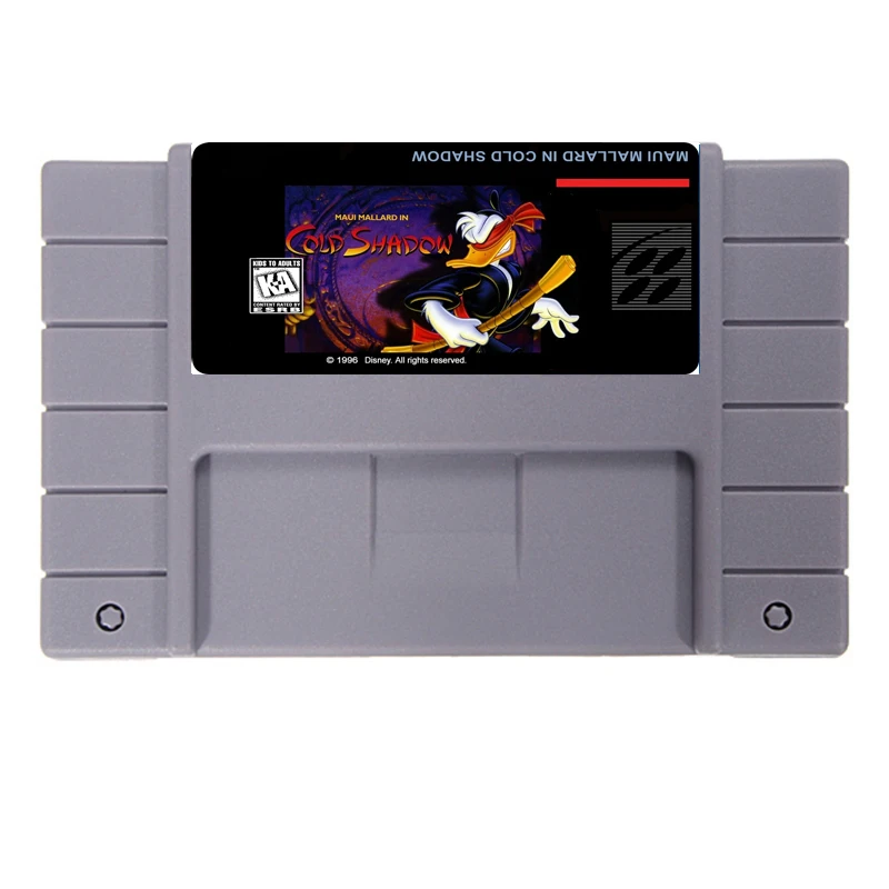 Maui Cold Shadow 16 бит NTSC большая серая игровая карта для американской версии игрока |