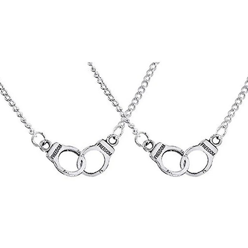Новинка 2019 года: ожерелье в виде наручников серебряных партнеров по борьбе с