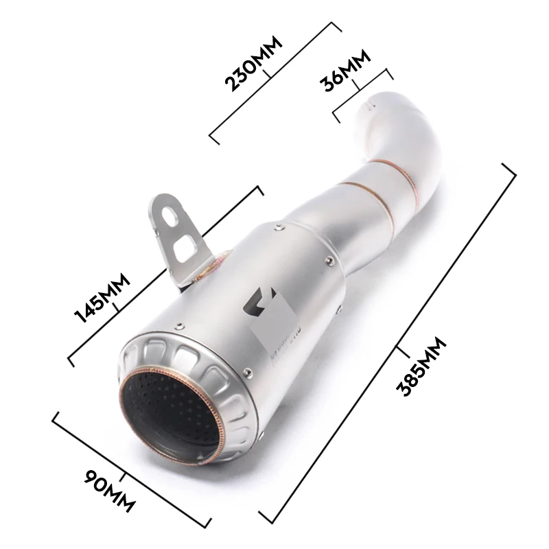 2 вида цветов в наличии полная выхлопная система глушитель мотоцикла с AK лазерной