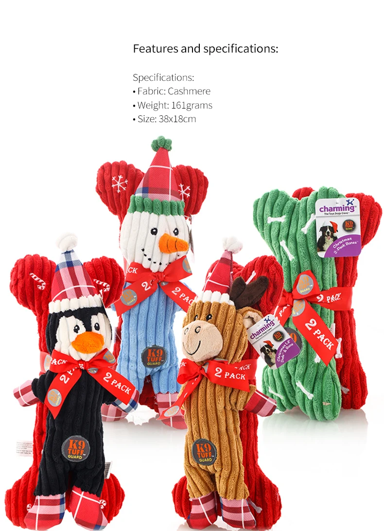 Charmingpet игрушки для собак лося Снеговик Пингвин обучение домашних животных пищат игрушки