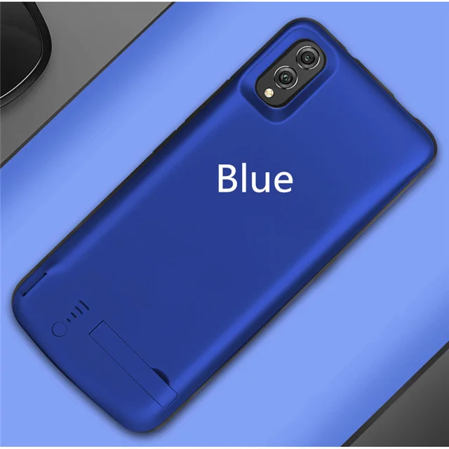 Blue for Honor 8X Чехол NTSPACE power Bank для huawei Honor 8X, чехол для аккумулятора, 6500 мА/ч, запасной аккумулятор, зарядное устройство, чехол s для Honor 8X, чехол для зарядки - Цвет: Blue for Honor 8X