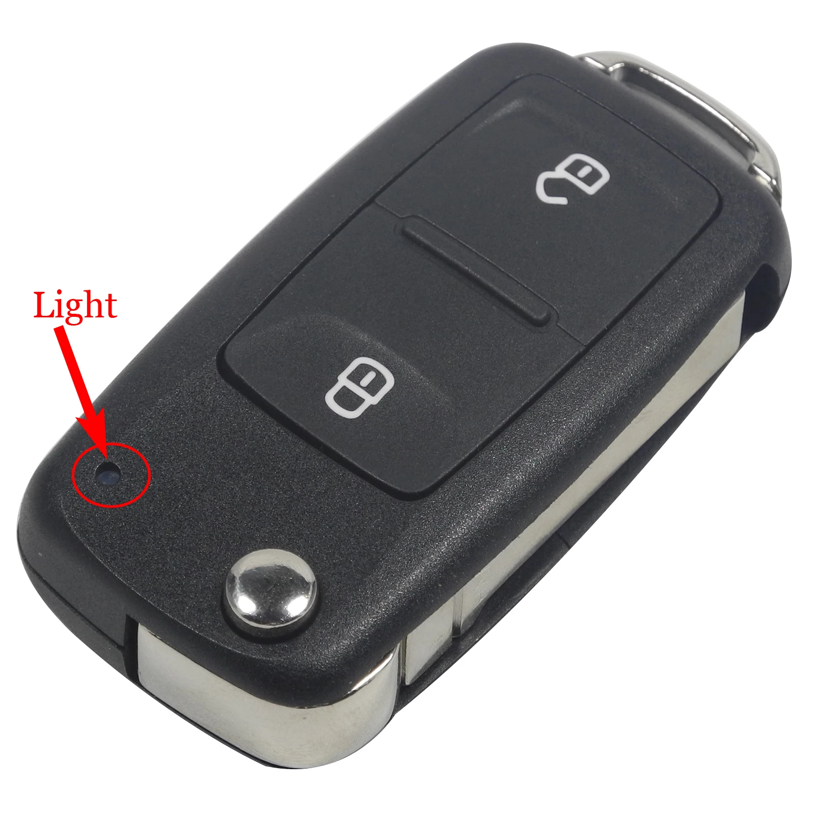 Jingyuqin 2/3/4/5 пуговицы ключи чехол в виде ракушки для VW/VOLKSWAGEN Caddy Eos Golf Jetta Beetle Polo до Tiguan Touran складной Fild - Цвет: 2b