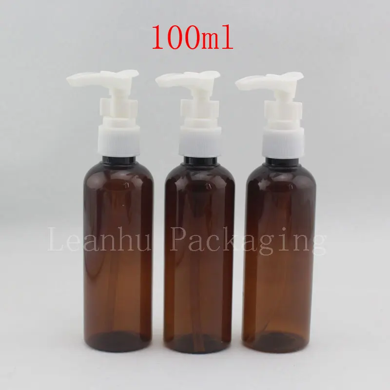(50PC/Lot)100ml Empty Bayonet Lotion Pump Bottle, 100cc Shampoo Shower Packing BottlE,Travel Cosmetic Container