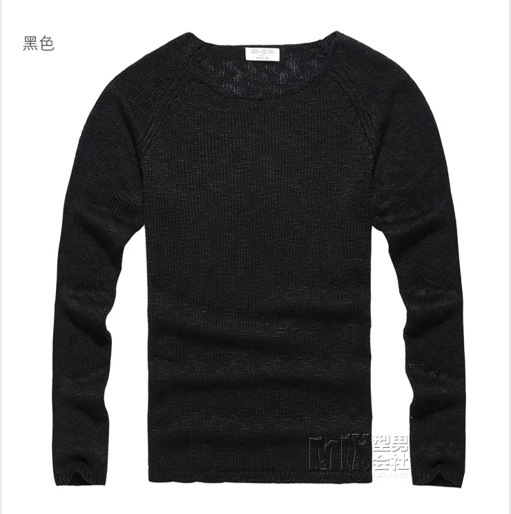 Мужчины о-образным вырезом кашемировый свитер из шерсти смешанные пуловеры