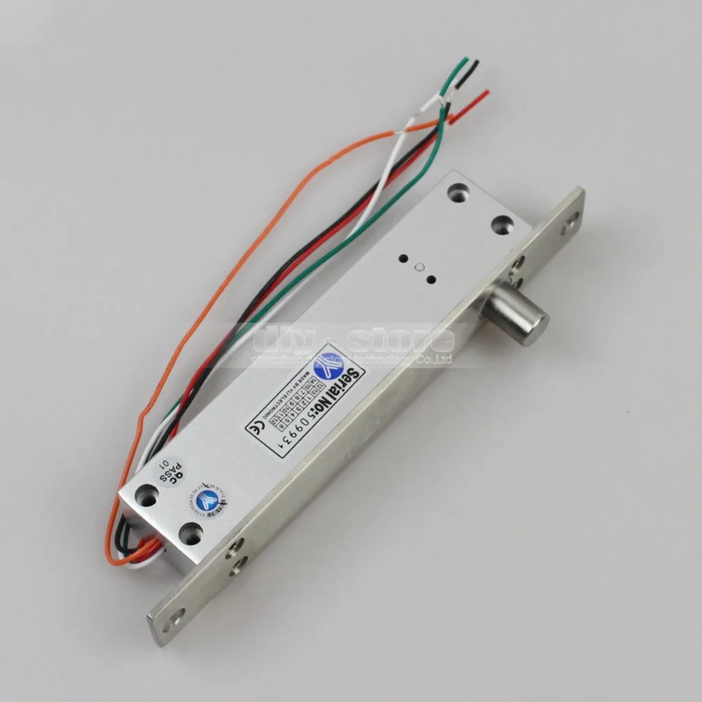 Замок DIYSECUR с электрическим болтом для узкой двери без модели системы контроля