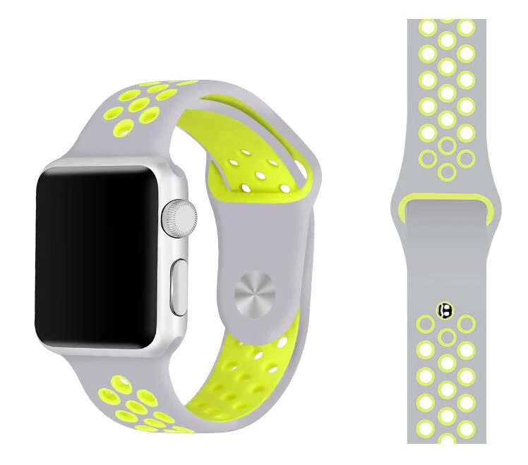 Гибкий Спортивный ремешок для Apple Watch, силиконовый ремешок серии 5/4/3/2/1 38 42 мм 40 мм 44 мм, браслет для iwatch 5 4 3 2 1