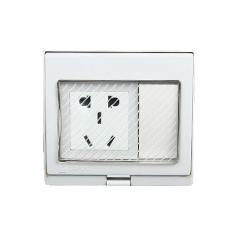 

Водонепроницаемая Пылезащитная розетка P55 с одной точкой питания 10 А 250 В