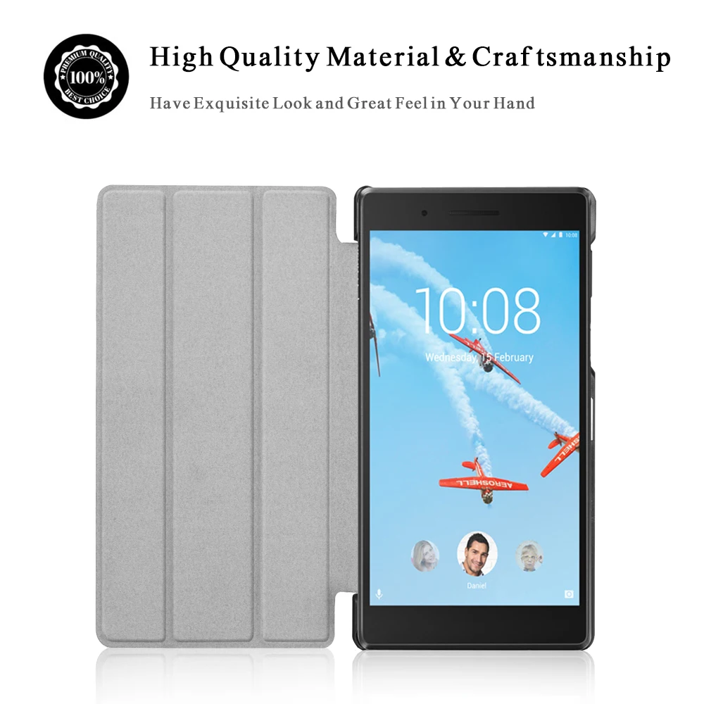 Чехол из ПУ для lenovo Tab4 Tab 4 7 дюймов TB-7504 TB-7504F для lenovo Tab 7 TB-7504X() Smart Cover