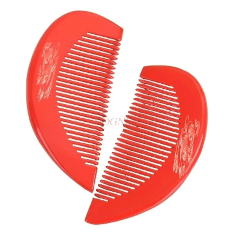 

Wedding Supplies Wood Combs Brides Decorative Wooden Comb Marry Dowry Hairbrush Newcomers Hairdressing Straight For Gift Sale