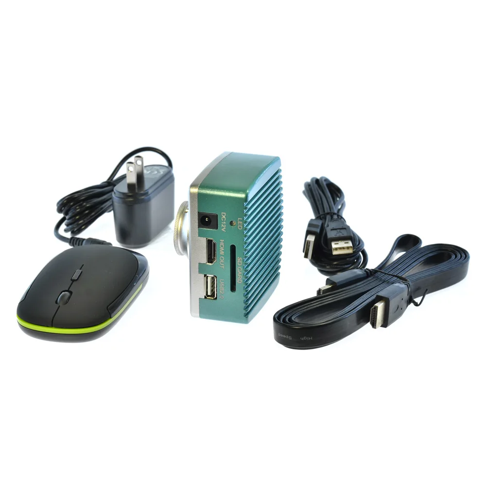 Набор для микроскопа камеры 1080P HDMI USB цифровой промышленный объектив 300X C mount 8