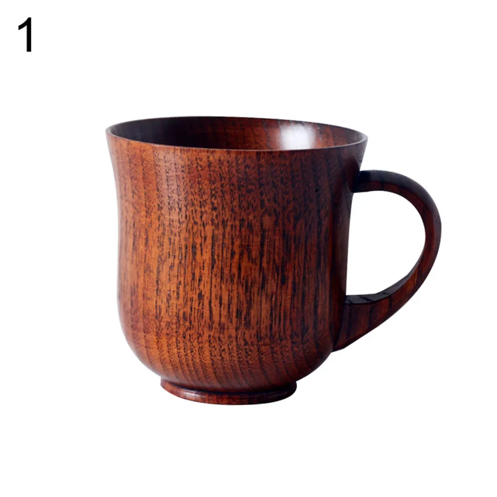 Деревянная чашка кружка ручной работы кофе чай пиво вино сок молоко вода бар