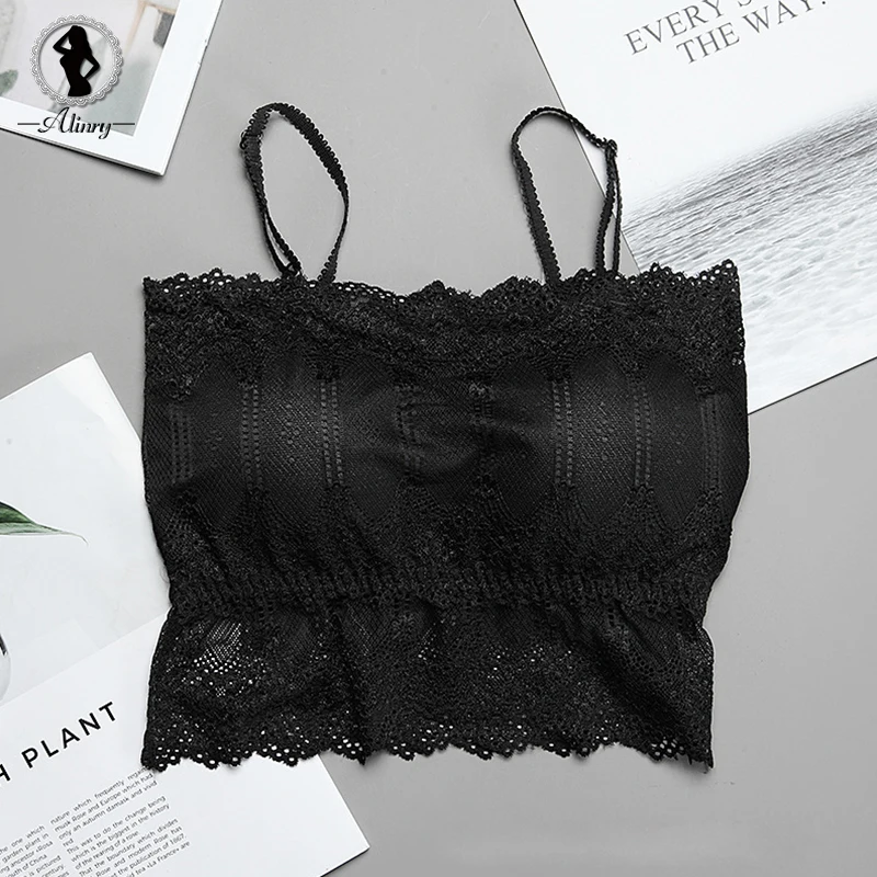 ALINRY сексуальный бюстгальтер цветочные кружева Женские топы seamless bralette белье push up
