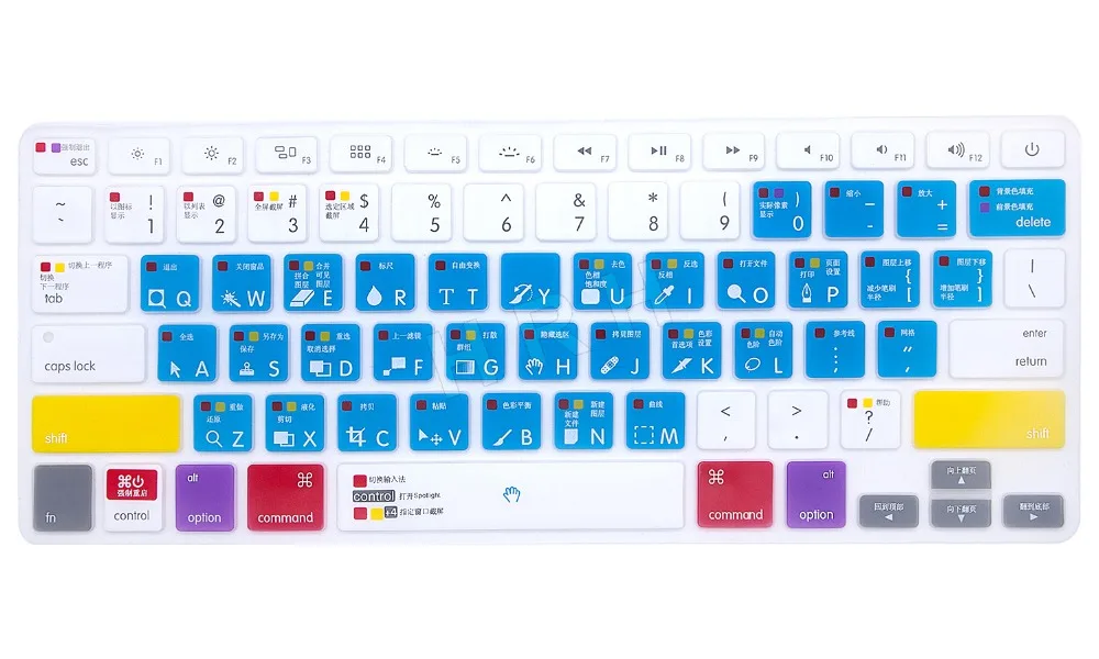 Силиконовый чехол для клавиатуры Macbook Air Pro Retina 13 3 15 4 17 G6|Чехлы клавиатуры| |