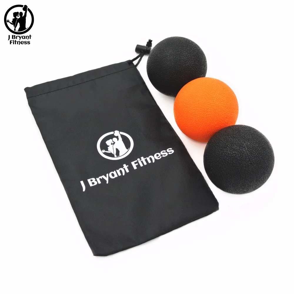 мяч для фитнеса Набор из 2 фитбол массаж Лакросс с сумка мгновенный мышечные боли