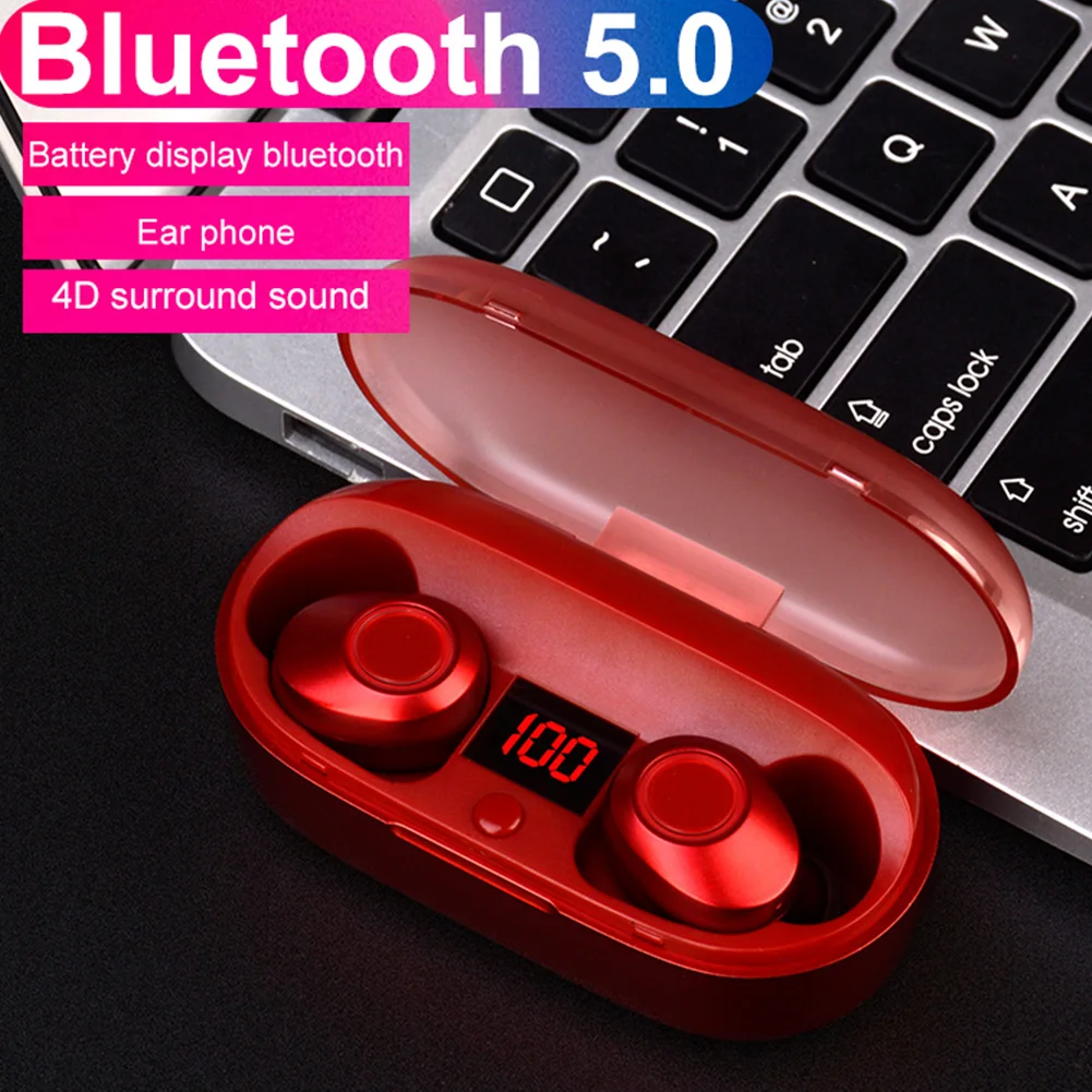 J29 Bluetooth 5,0 TWS батарея дисплей мини беспроводные наушники пара наушников наушники с батарейным чехлом Hands Free