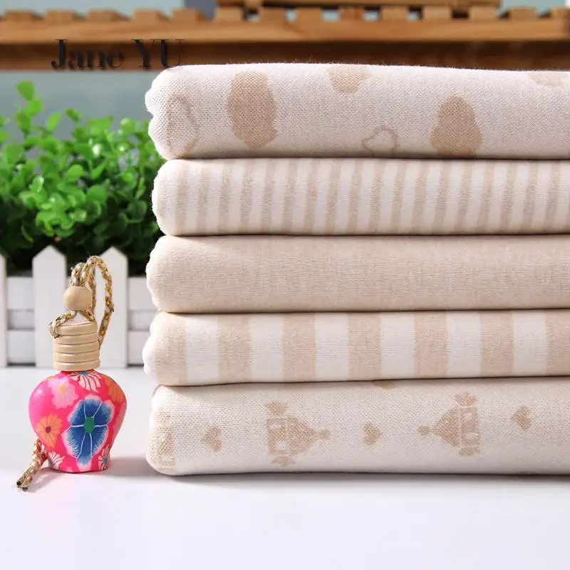 Jane YU Colored Cotton Knitted Baby Organic Natural Clothing All Yarn Elastic Cloth. | Дом и сад
