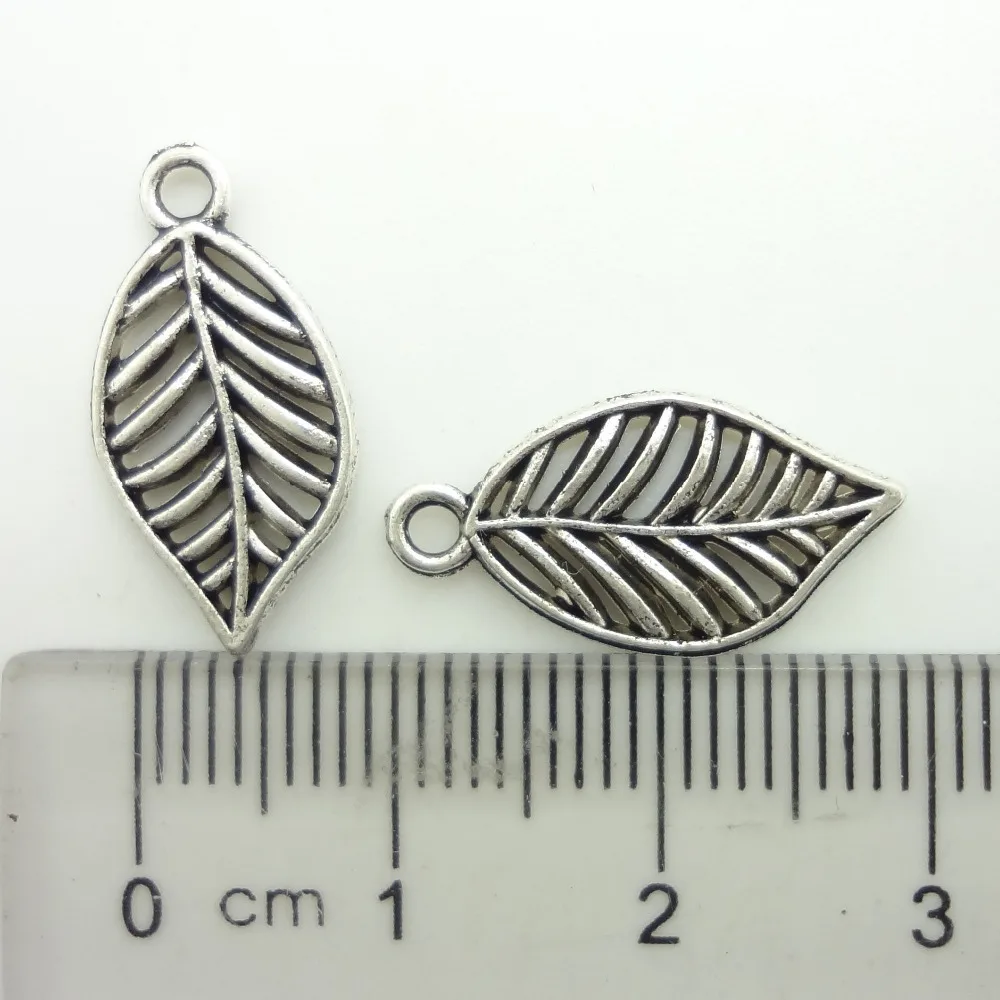 27 шт. кулоны в виде листьев дерева кулон из тибетского серебряного цинкового