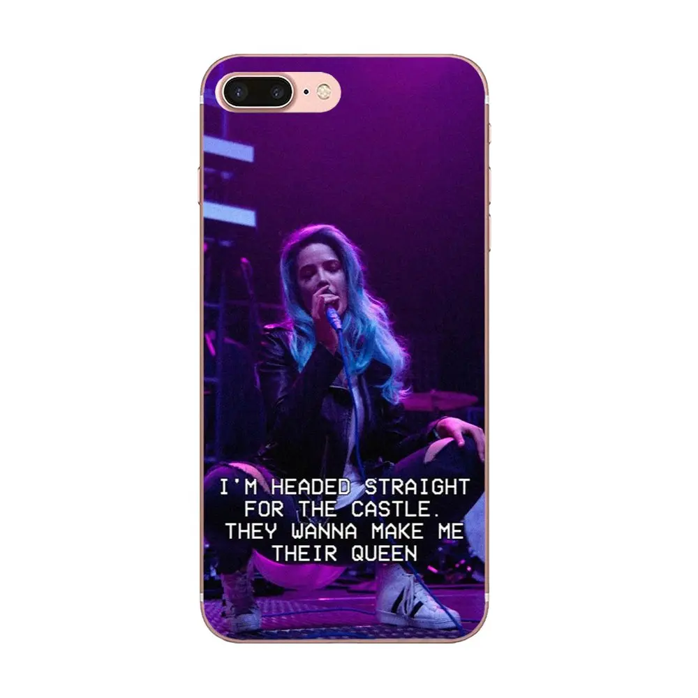 Для Apple iPhone X XS Max XR 4 4S 5 5C 5S SE 6 6S 7 8 Plus Мягкий Силиконовый ТПУ прозрачный чехол Halsey