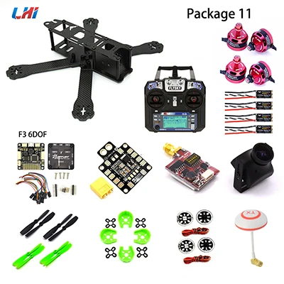 LHI RC drone frame kit 220 мм omnibus f4 управление полетом DX2205/2306 бесщеточный двигатель Airbot wraith 35A ESC Квадрокоптер с камерой - Цвет: Package 11