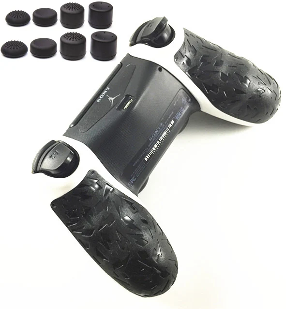 White 2 шт PS4 Нескользящая ручка рукоятка чехол-накладка для sony playstation 4 Pro PS4 тонкий геймпад аксессуары для геймпада - Цвет: White