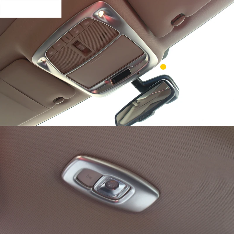 

lsrtw2017 abs car reading light frame trims chrome for renault koleos 2016 2017 2018 2019