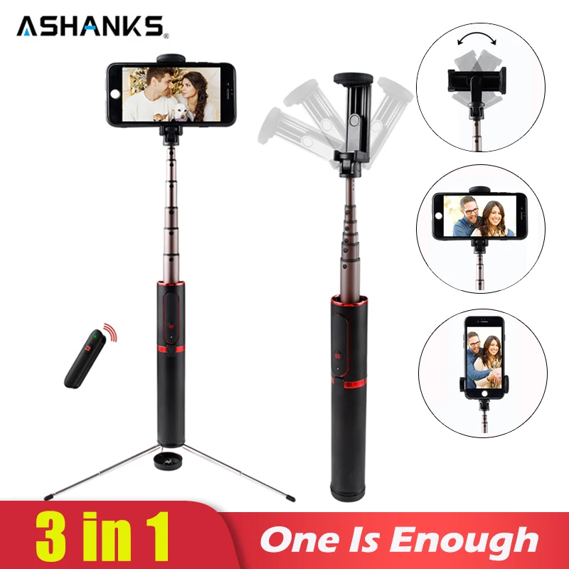 ASHANKS Bluetooth селфи палка мини штатив 3 в 1 монопод беспроводной дистанционный затвор