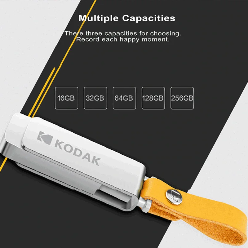 Флеш накопитель Kodak USB 256 металлическая флешка 128 ГБ 64 32 16 флэш память usb|USB