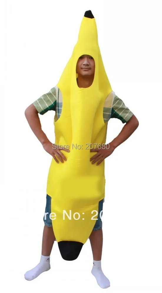 

Adult Fancy dress Funny banana costume suit novelty Halloween carnival party decorations