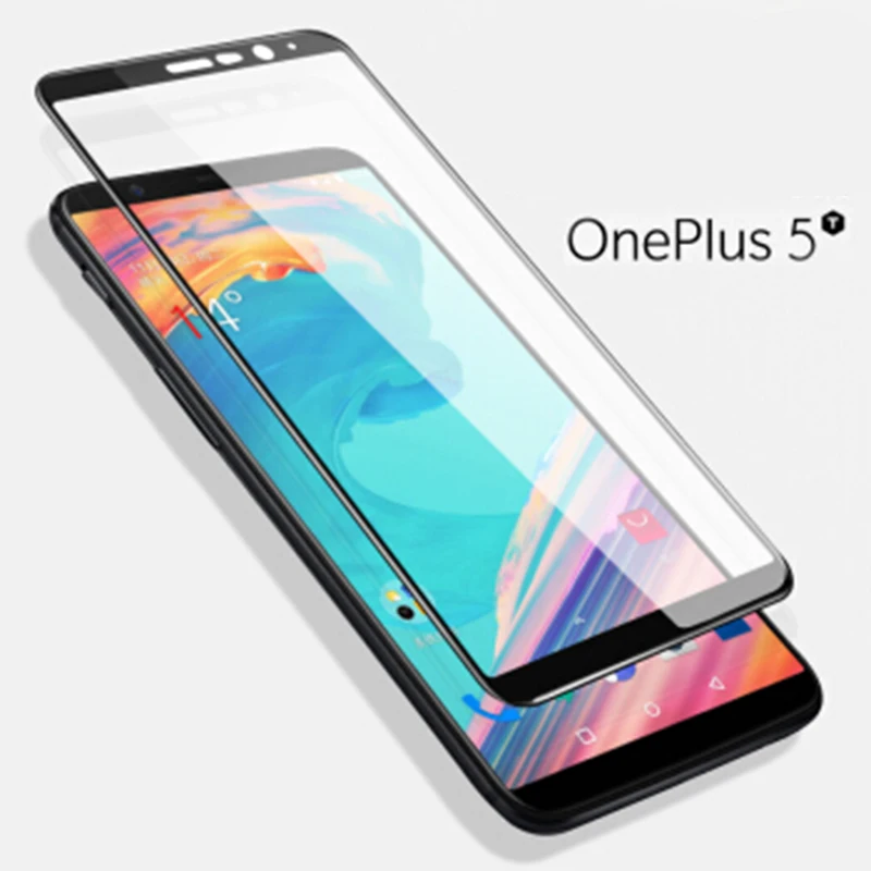 Wellzly 3D полное покрытие закаленное Стекло для Oneplus 5 T 6 противовзрывная защитная