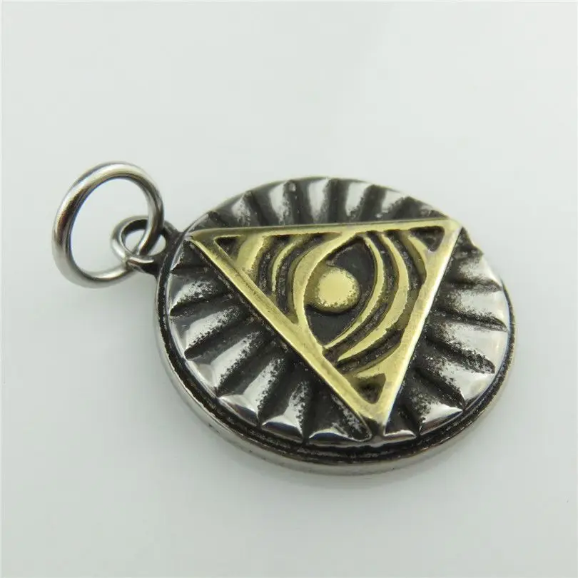 Free shipping 19920 1X Antique Pewter Stainless Steel Egyptian Eye of Horus Ra Amulet Pendant Choker Short Necklace | Украшения и