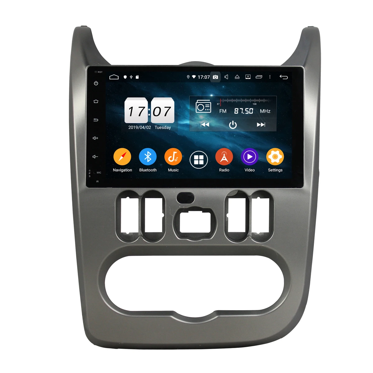 9 дюймов 4+ 32G Android 9,0 автомобильный мультимедийный плеер для Renault Logan Sandero Duster- с gps Wifi без DVD