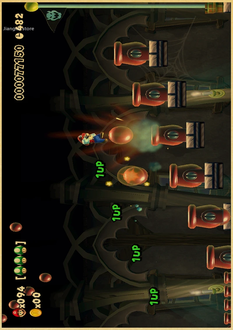 A3 Супер Марио BROS Марио Классическая игра плакат домашний декор крафт-игра плакат рисунок ядро Наклейка на стену - Цвет: A3