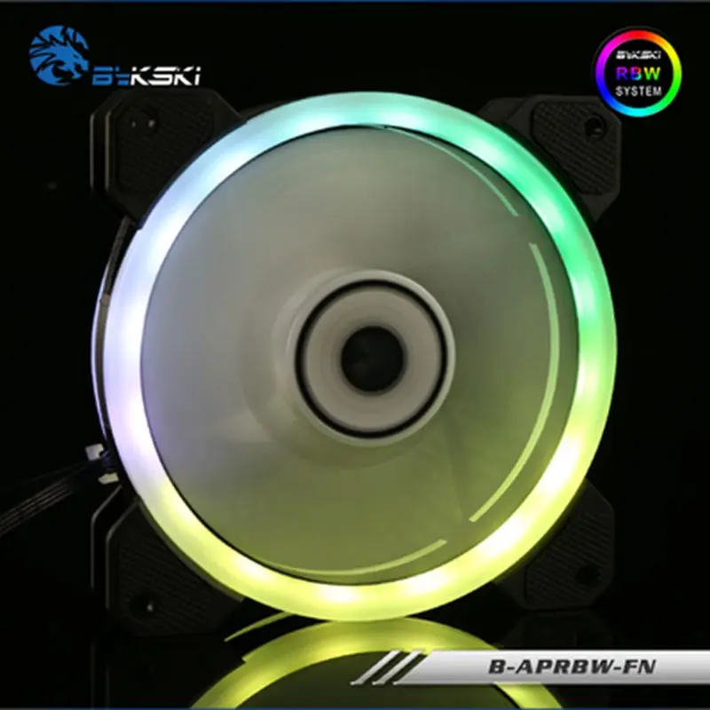 Bykski B-APRGB-FN, B-APRBW-FN Halo fan Symphony RGB, RBW 12 см 5 в 12 В светодиодный светильник меняющий цвет вентилятор водяного охлаждения компьютера Colin