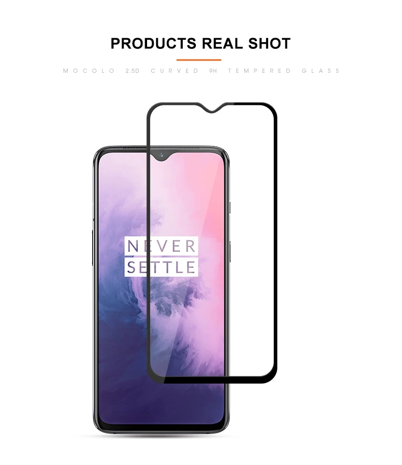Для OnePlus 7 Защита экрана Mocolo полное покрытие Полный клей 9H Закаленное стекло пленка для OnePlus 7 Pro защита экрана