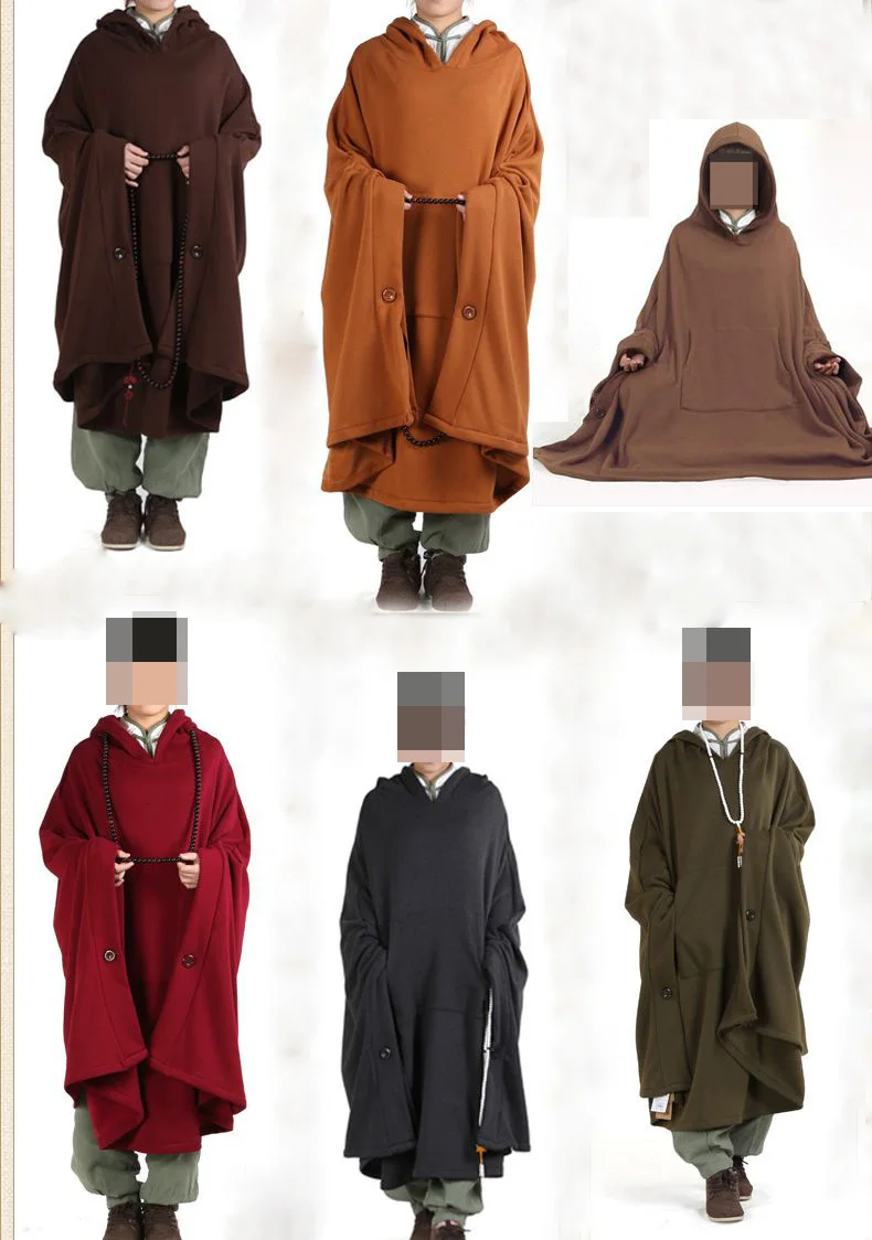 6 видов цветов унисекс хлопковый плащ для медитации зимняя и осенняя одежда