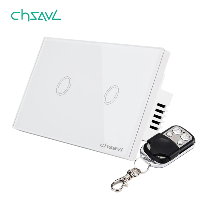CHSAVL настенный сенсорный выключатель 2 комплекта 1 способ стандарт США AC 110-240 В