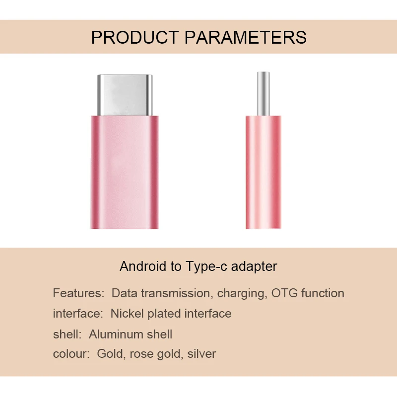 2 шт./лот Micro USB Женский к Type C Мужской адаптер для Letv Xiaomi Mi 5X Oneplus Samsung S8