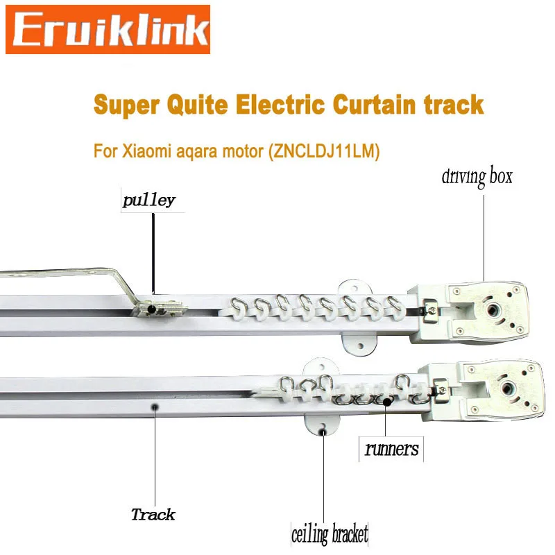 Eruiklink, очень красивая дорожка для занавесок, мотор для умного дома, высокое качество, электрическая дорожка для занавесок для Xiaomi aqara motor