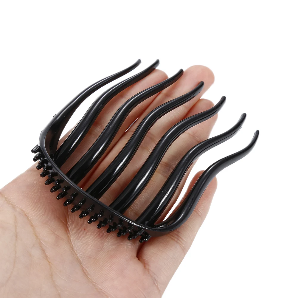 1Pcs Black Hair Clips And Portable Bouffant Insert Clip Ponytail Comb Hairpins Styling Tools | Красота и здоровье