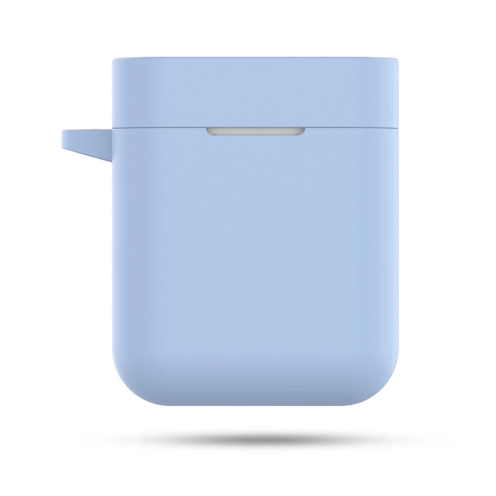 Светло-голубой Силиконовый чехол для наушников для Xiaomi Airdots Pro, противоударный защитный чехол для Xiaomi Mi Air TWS, беспроводная Bluetooth гарнитура, чехол - Цвет: Светло-голубой