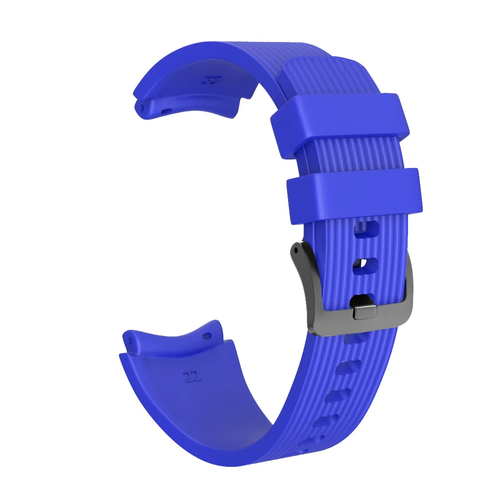Royal blue Шестерни S3 Frontier ремешок для samsung Galaxy часы активное 2/46 мм 42 мм длина браслета huawei Watch gt amazfit ремешок Bip/20 мм/22 мм ремешок для наручных часов - Цвет ремешка: Royal blue